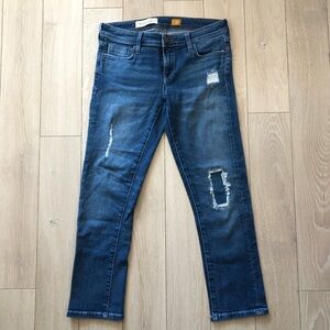 Anthropologie Pilcro and the Letterpress Distressed Low Rise Jeans Size 27P
